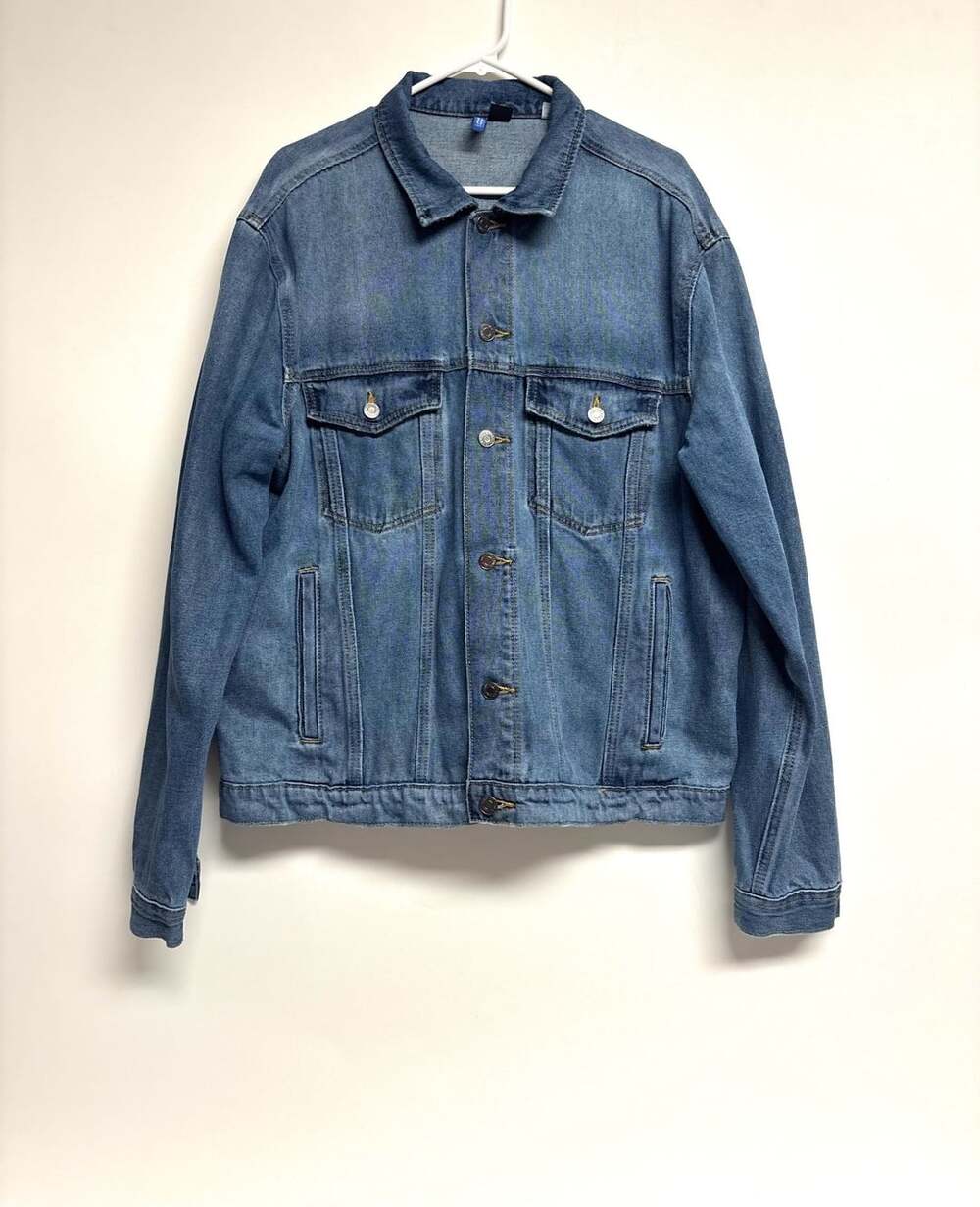 Divided Denim Jacket Size XL Blue Cotton Trucker